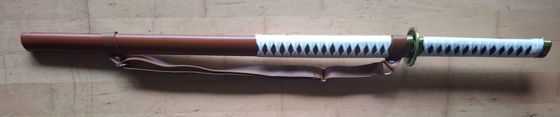 Walking Dead Michonne Katana – Replik mit Scheide & Tragegurt (Deko, stumpf) – – Bild 2