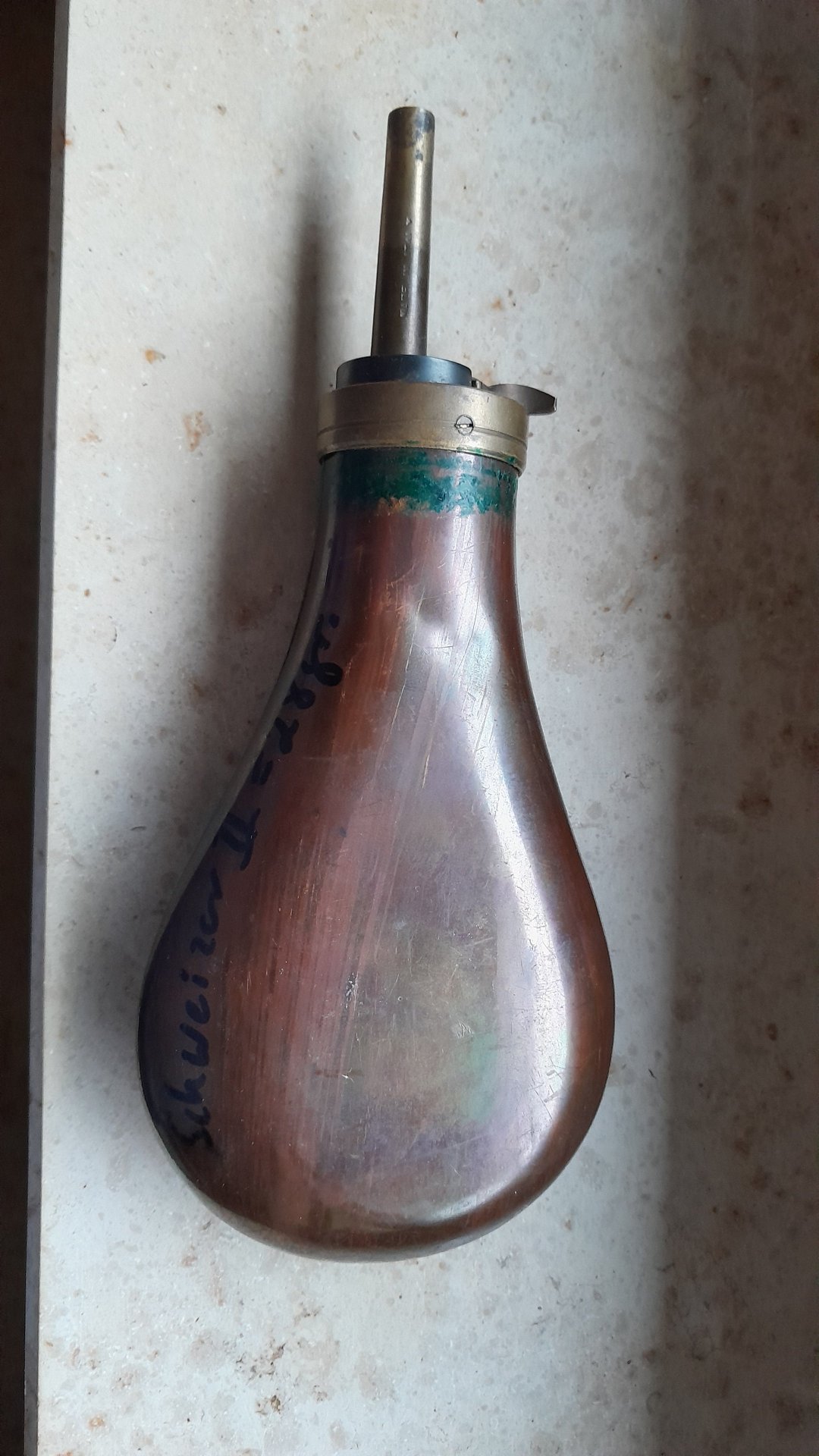 Verkaufe schöne Pulverflasche – Bild 2