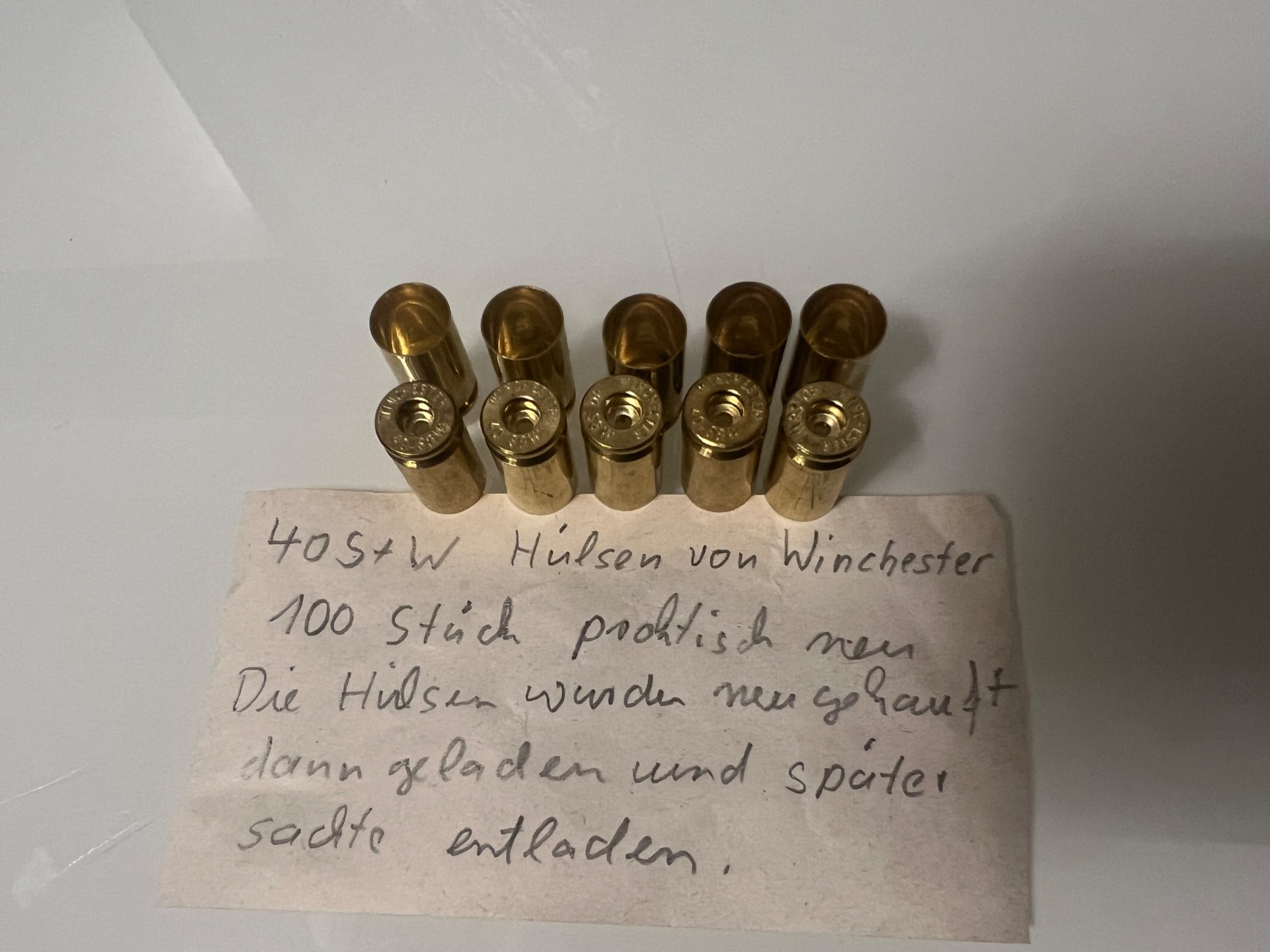 40 S+W Hülsen 100 Stück Hersteller Winchester – Bild 1