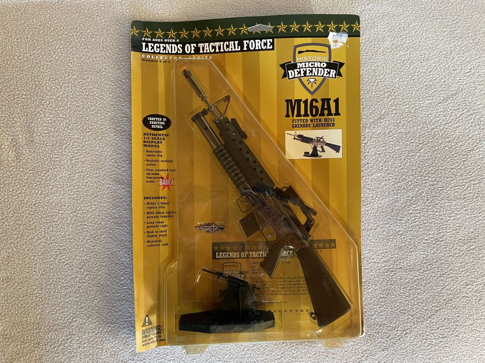 + + + Modellwaffe M16 M203 Maßstab 1:3 Dongsan 34cm Metall OVP + + + – Bild 1