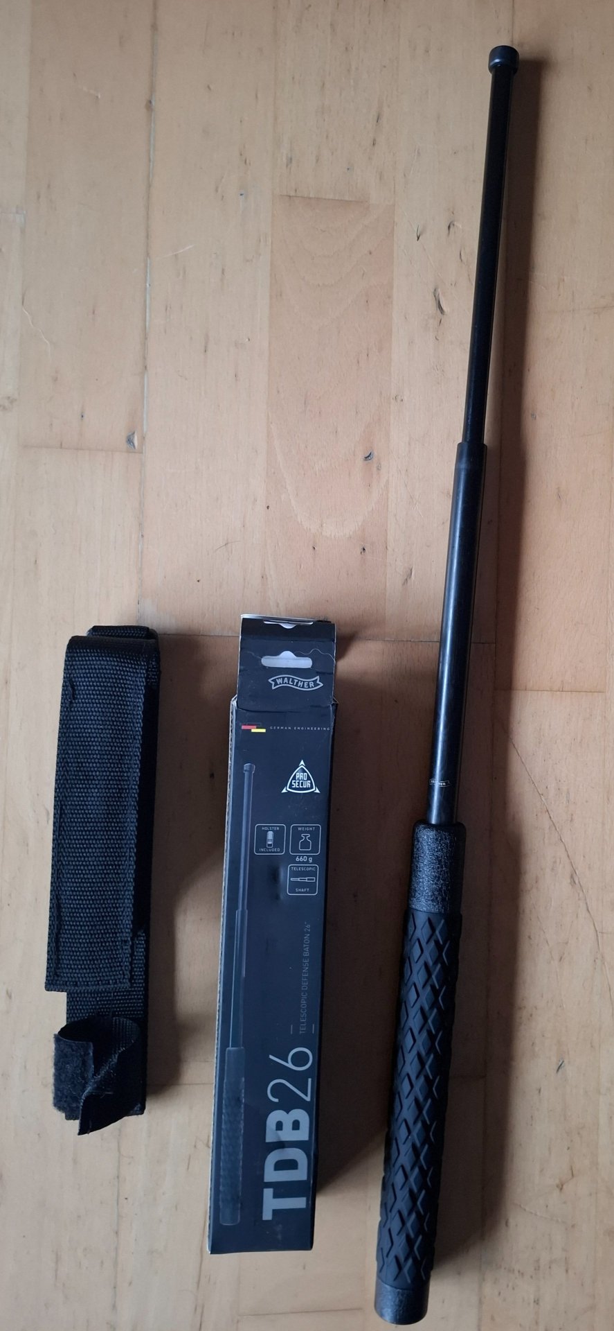 Walther ProSecur TDB26 Teleskopschlagstock (26 Zoll / ca. 65 cm Ausziehlänge) – Bild 2