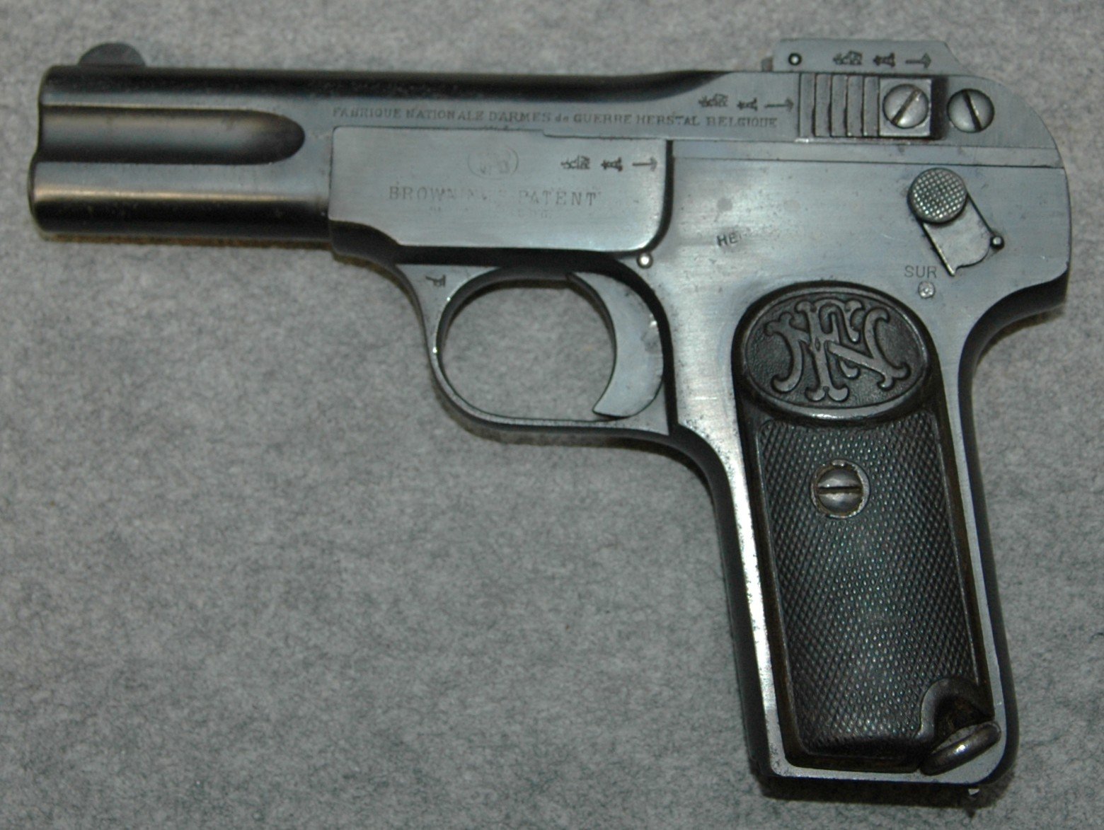Pistole FN Mod. 1900 mit Tasche – Bild 2