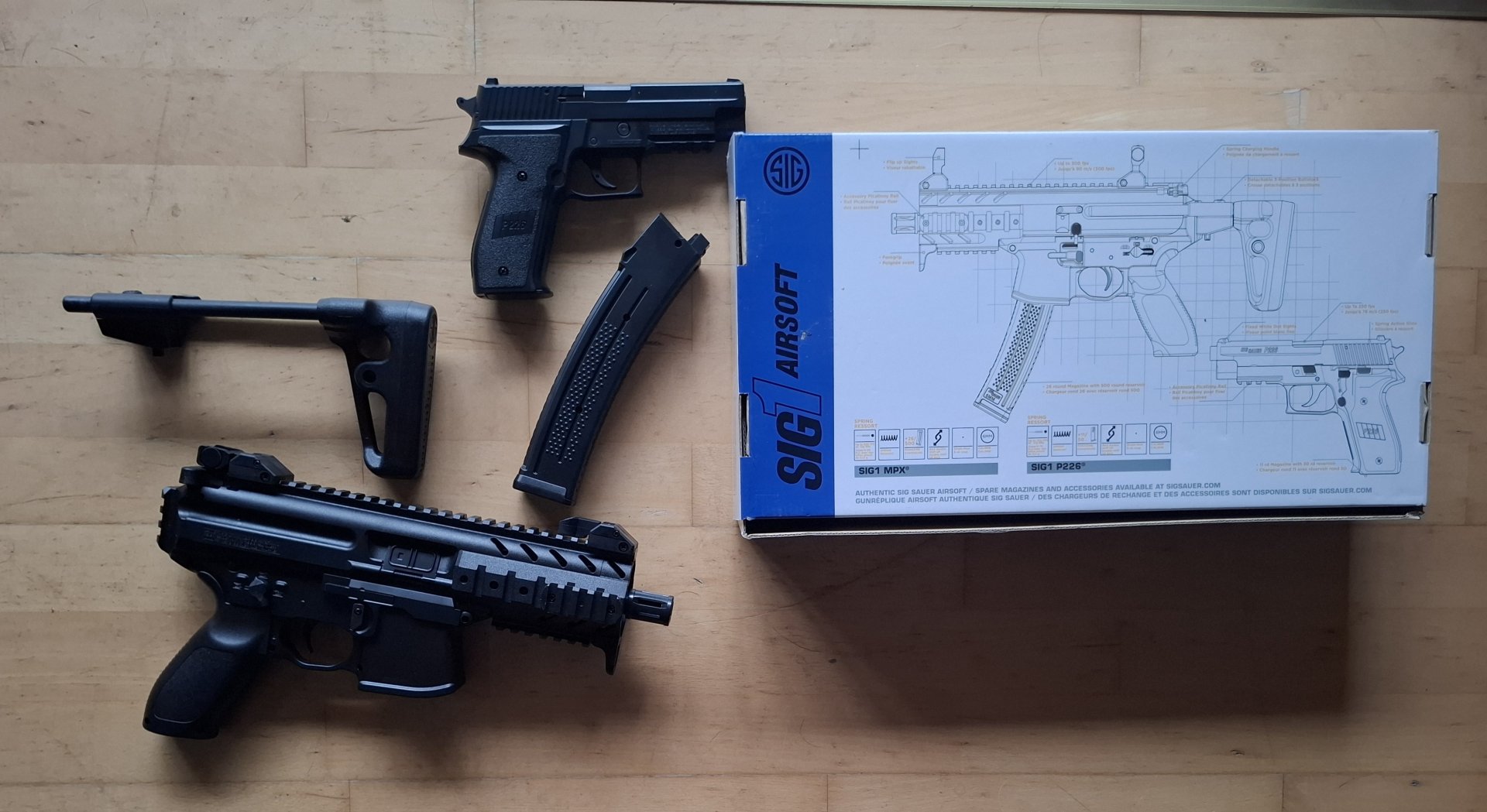 SIG Sauer / SIG AIR – SIG1 MPX & P226 Kit (Spring / Federdruck) – NEU & UNBENUTZT – Bild 2
