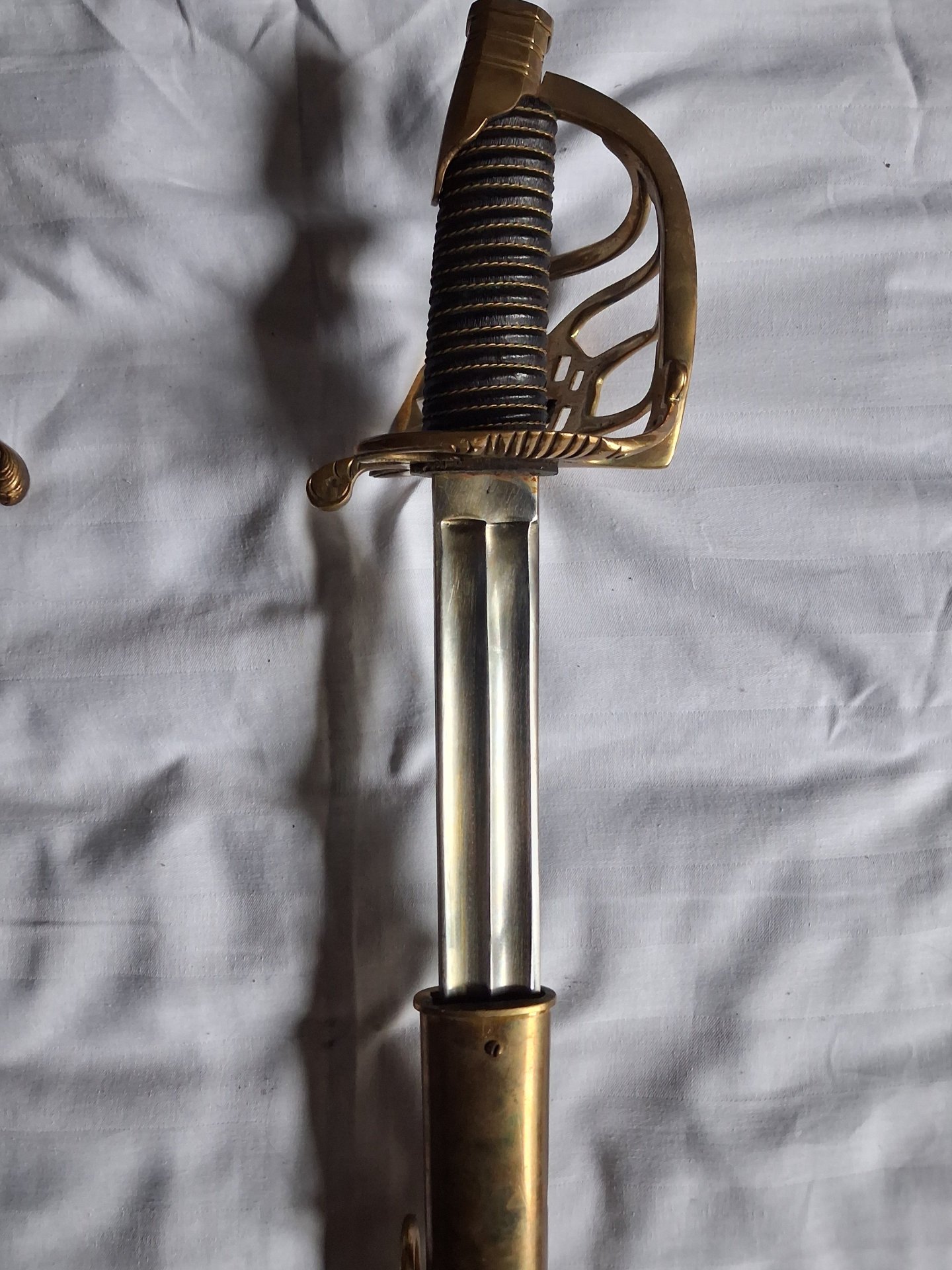 Replik / Nachbildung: Französischer Offizierssäbel Mle 1845/1855 mit Messingscheide“ – Bild 4