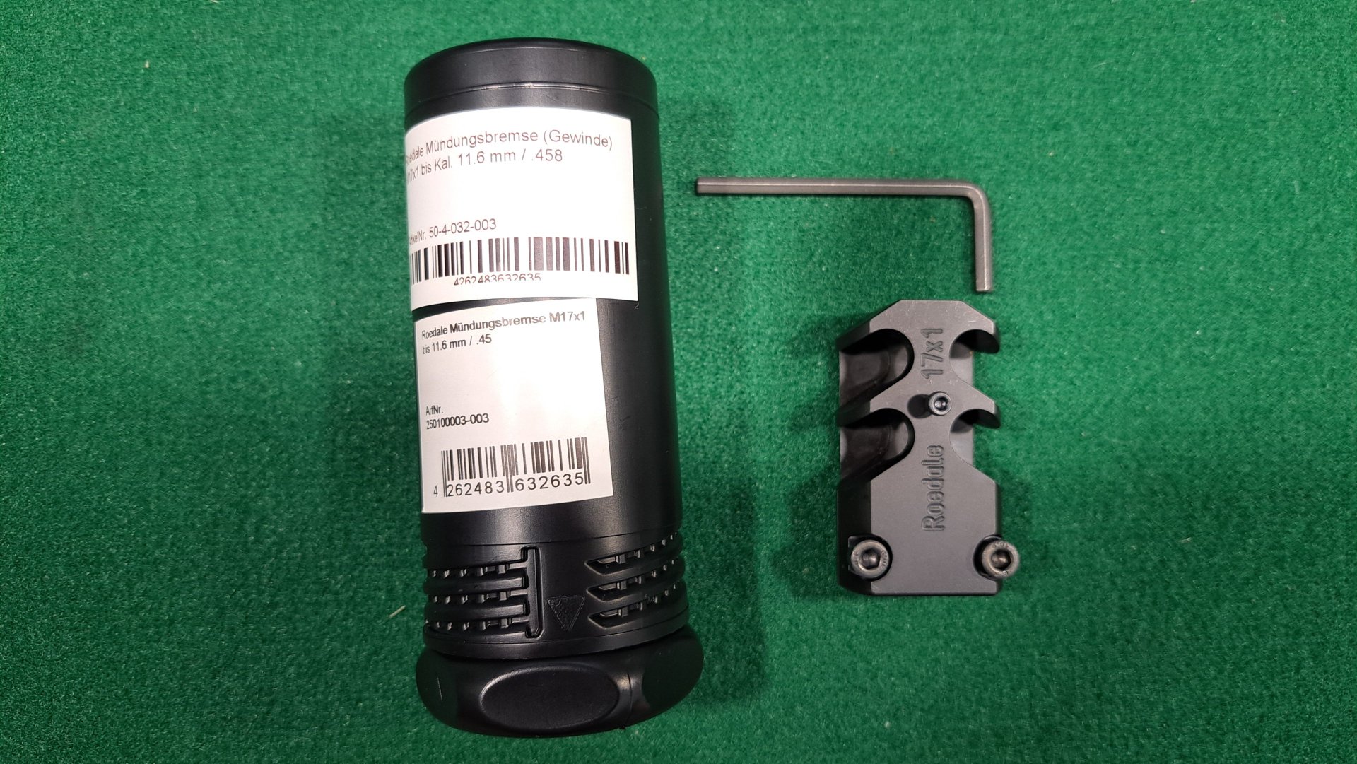 Roedale Mündungsbremse Gewinde M17x1 Geeignet bis Kal. 11.6 mm / .458 – Bild 1