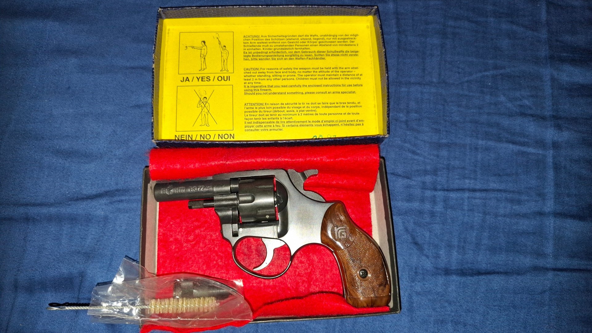 SRS-Revolver Röhm RG77 Kal.22langK.PtB 342 OVP (ungeschossen) – Bild 1