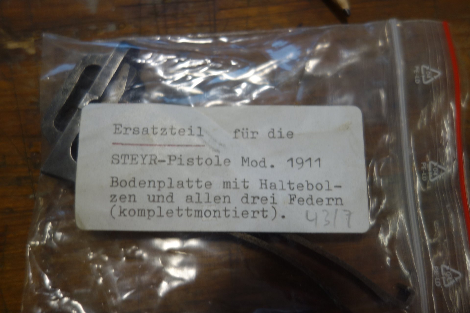 Bodenplatte Pistole Steyr 1911 – Bild 2
