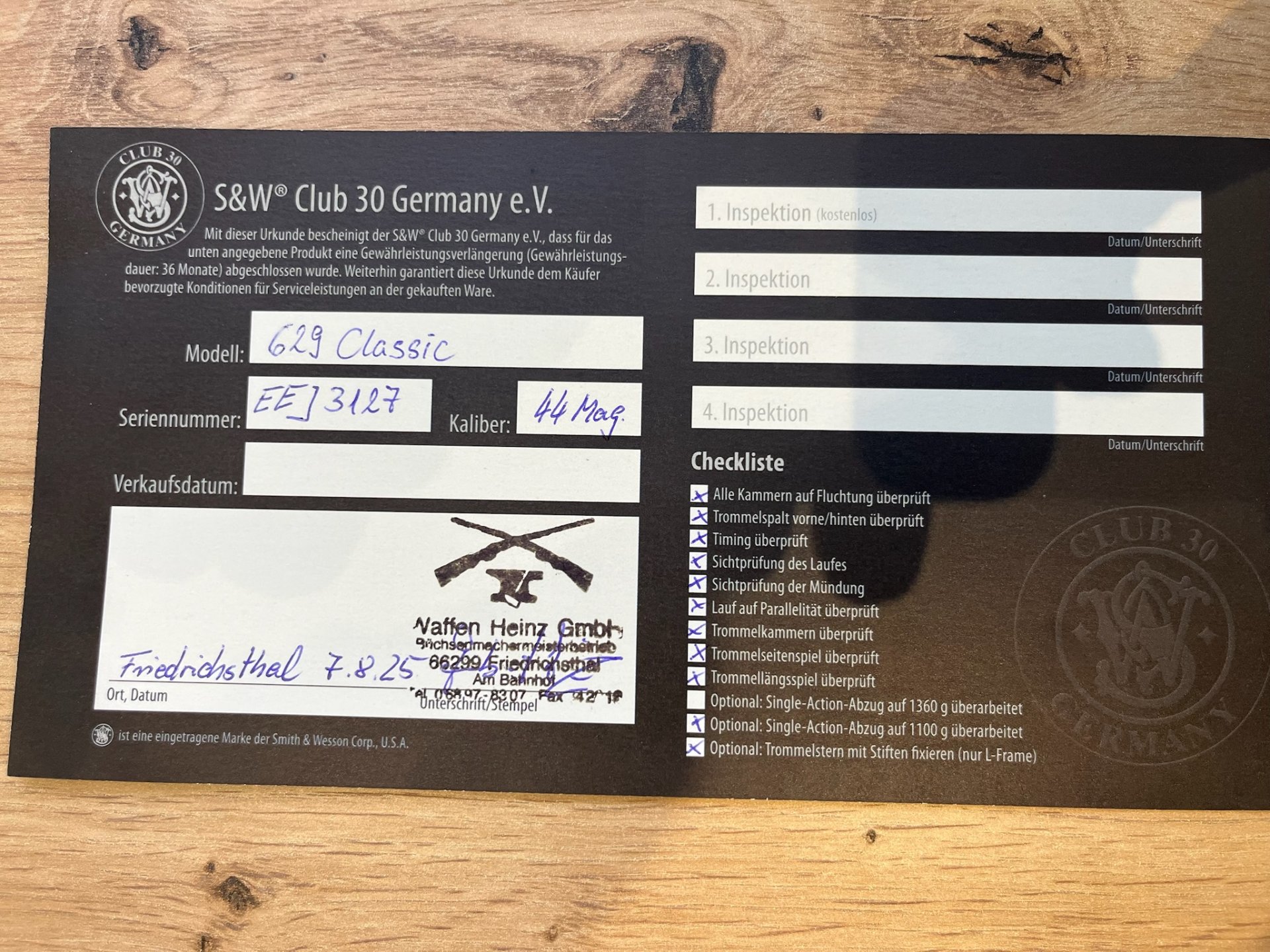 S&W 629, Classic, .44 Mag, 5“ Lauflänge – Bild 7