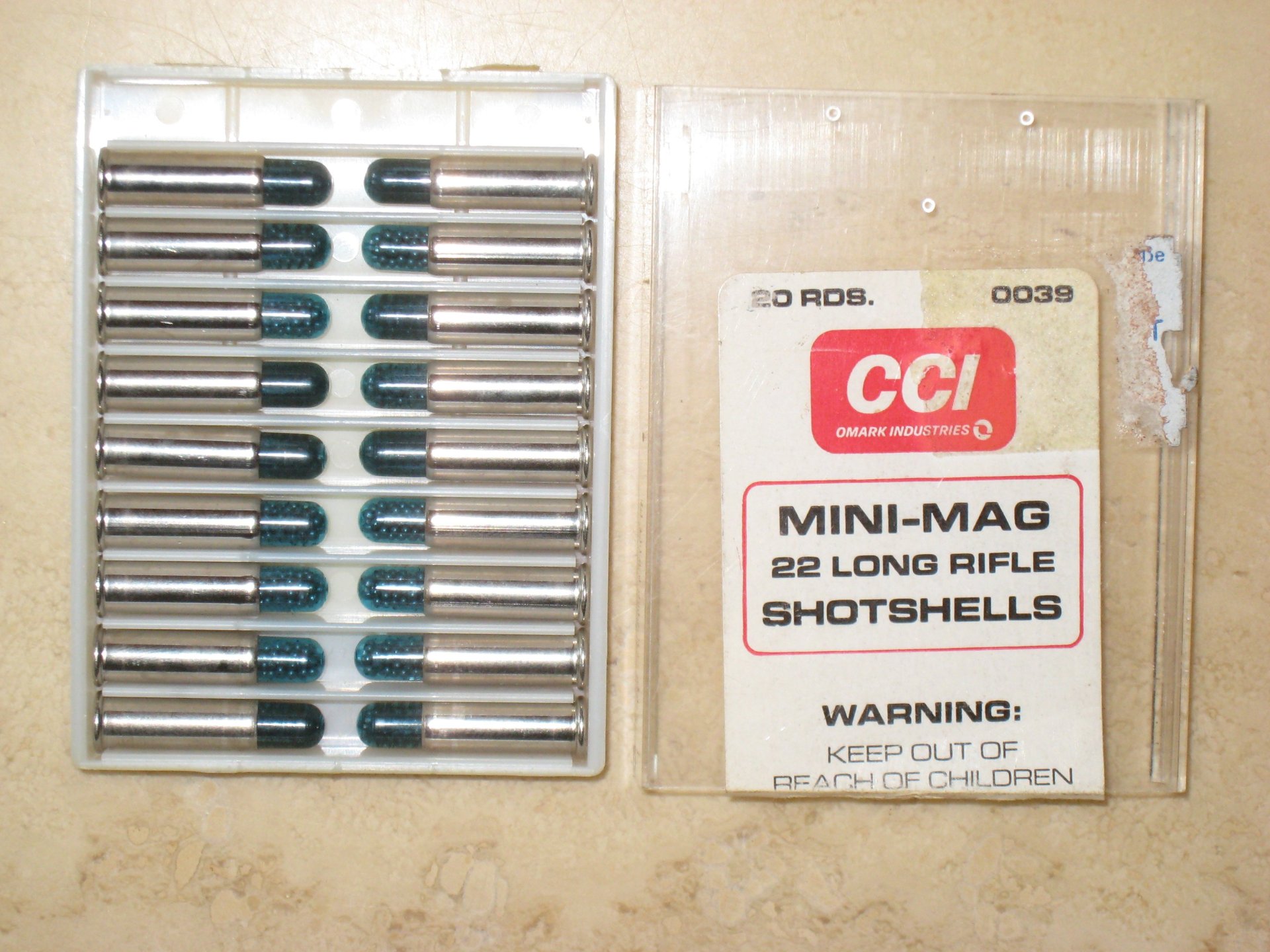 18 Schrotpatonen Cal. .22 lr. – Bild 1