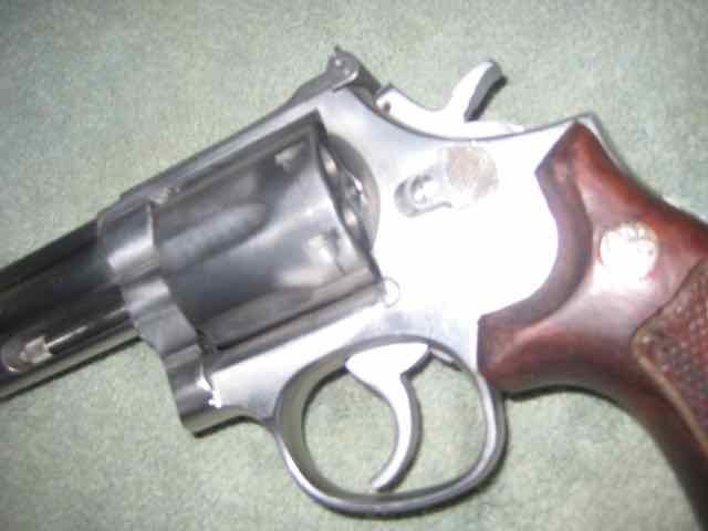 Revolver, Smith & Wesson, Mod. 686, erster Serie, 6" Lauf, .357Mag. – Bild 5