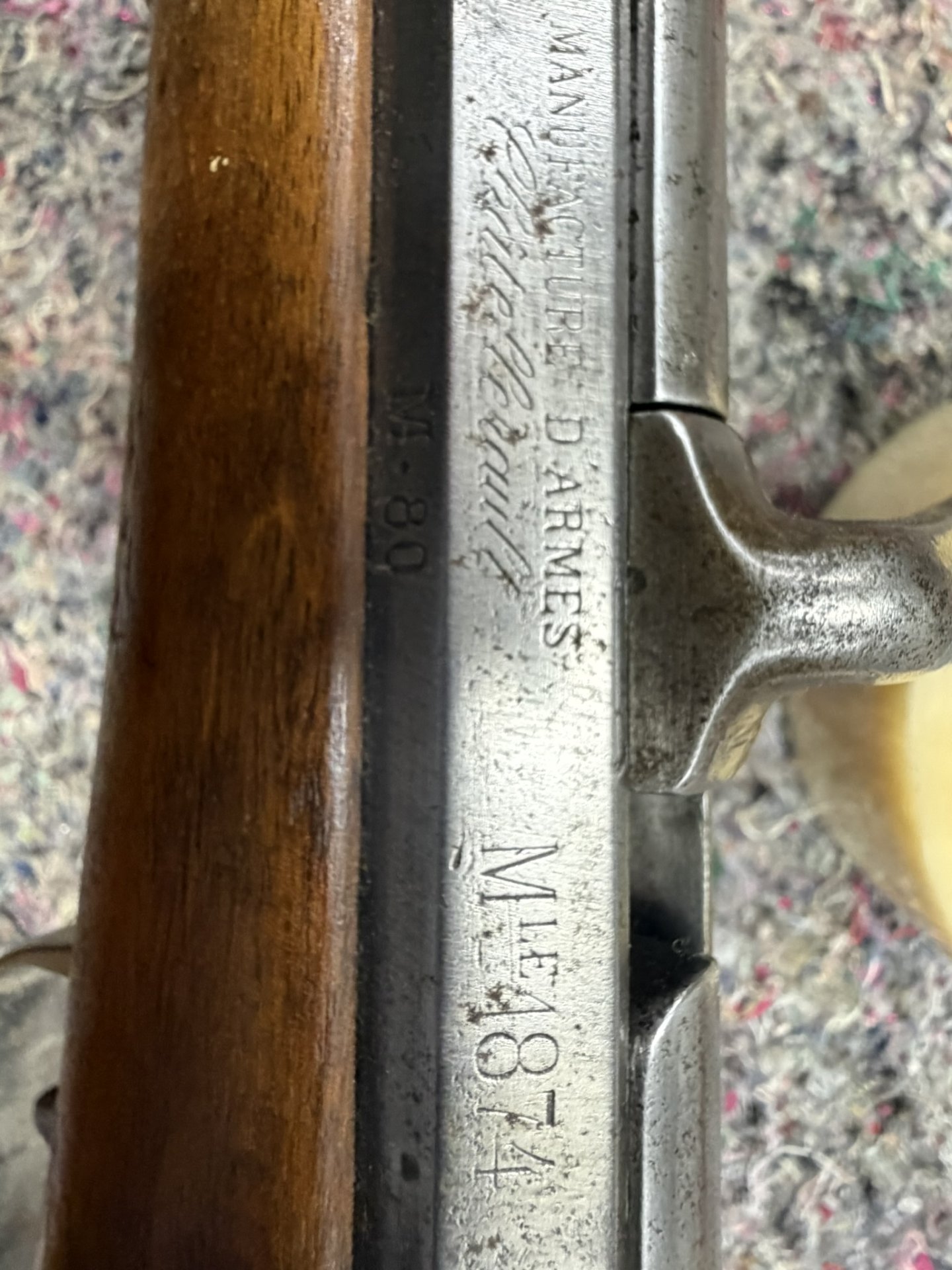 Chassepot Gewehr Mod. 1874/80 Cal. 11 × 59 mm R . – Bild 3