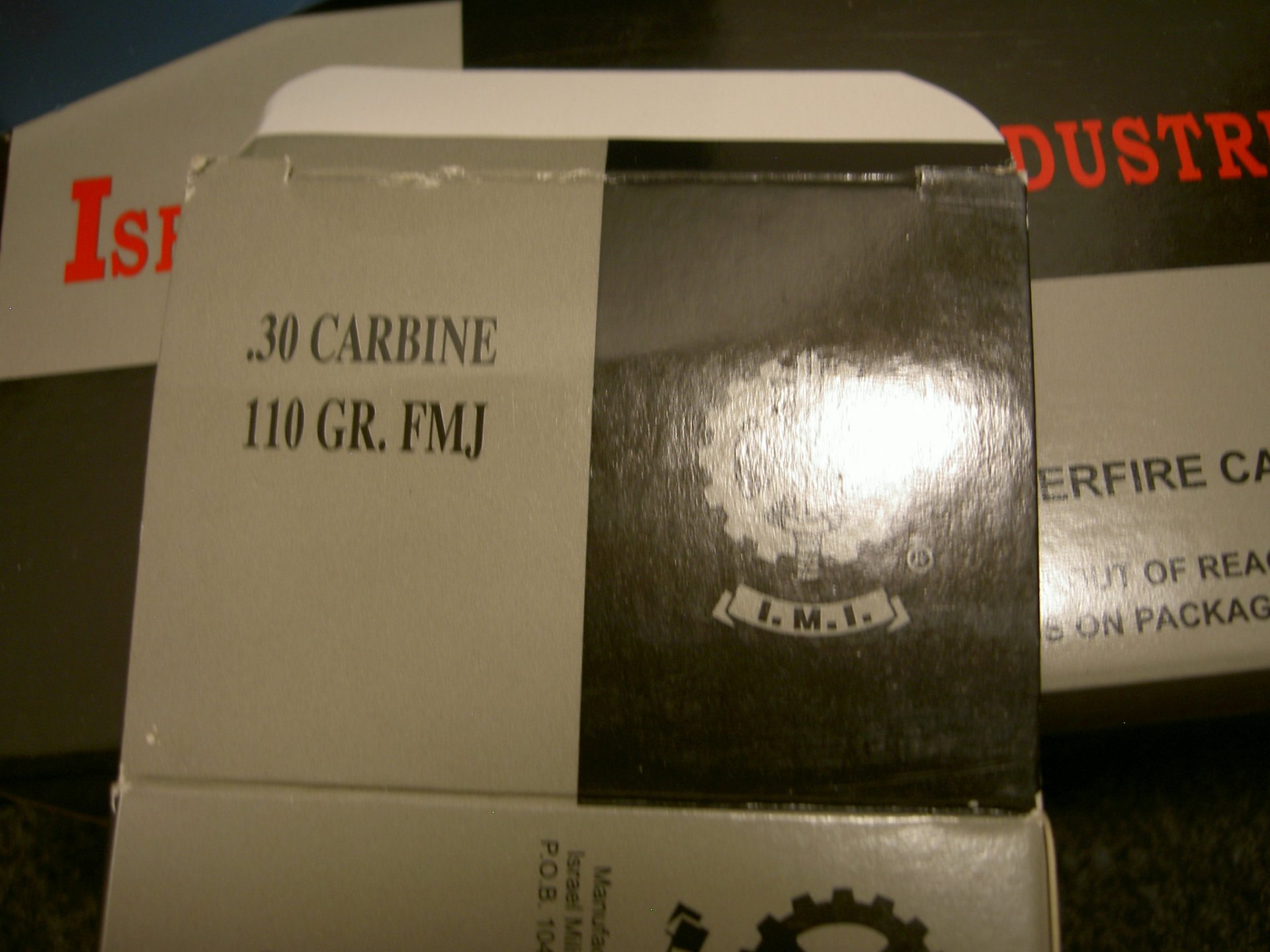 .30 Carbine .30M1 , IMI 110 grain Vollmantel Munition 250 Schuss – Bild 2