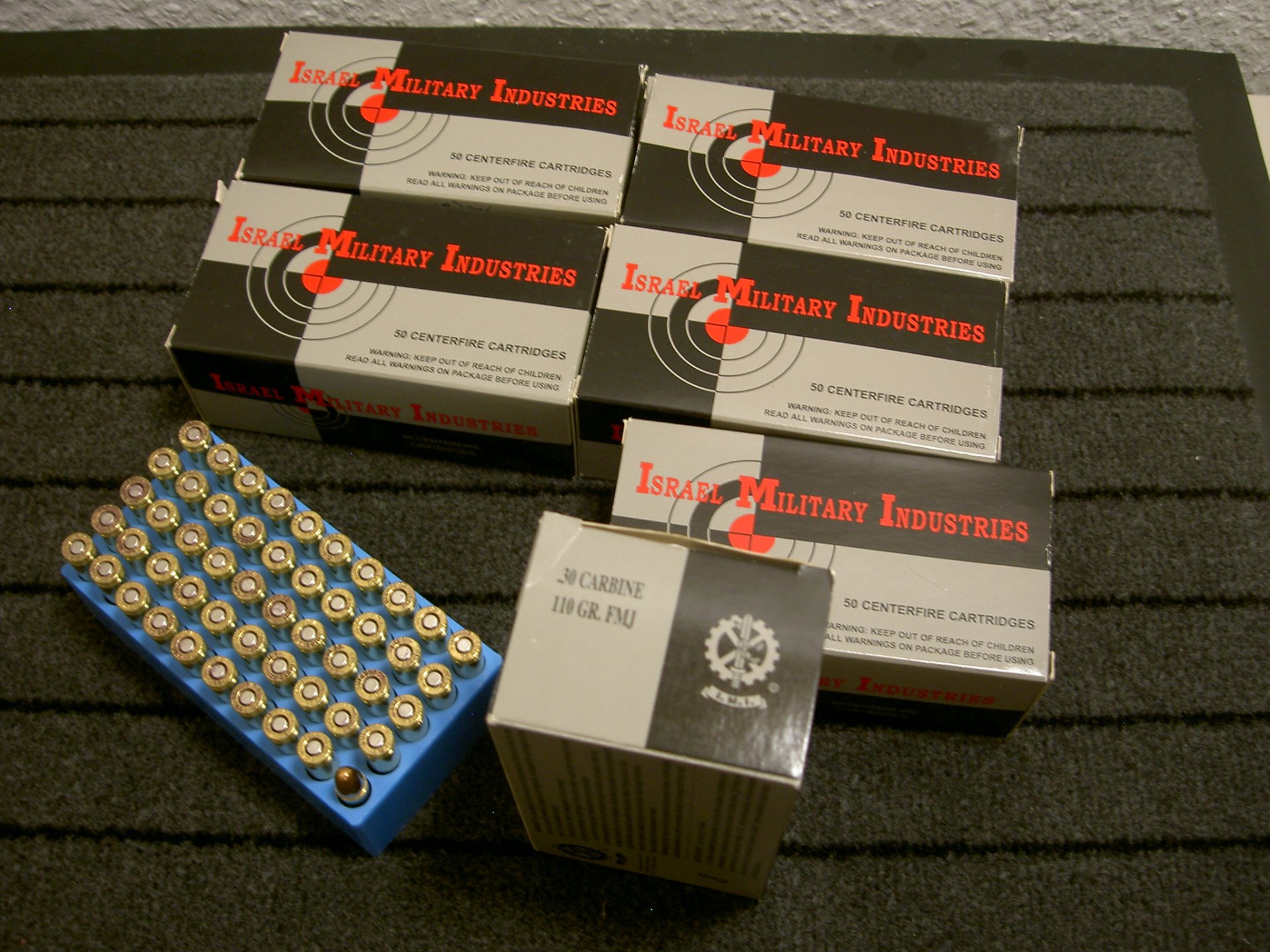 .30 Carbine .30M1 , IMI 110 grain Vollmantel Munition 300 Schuss – Bild 1