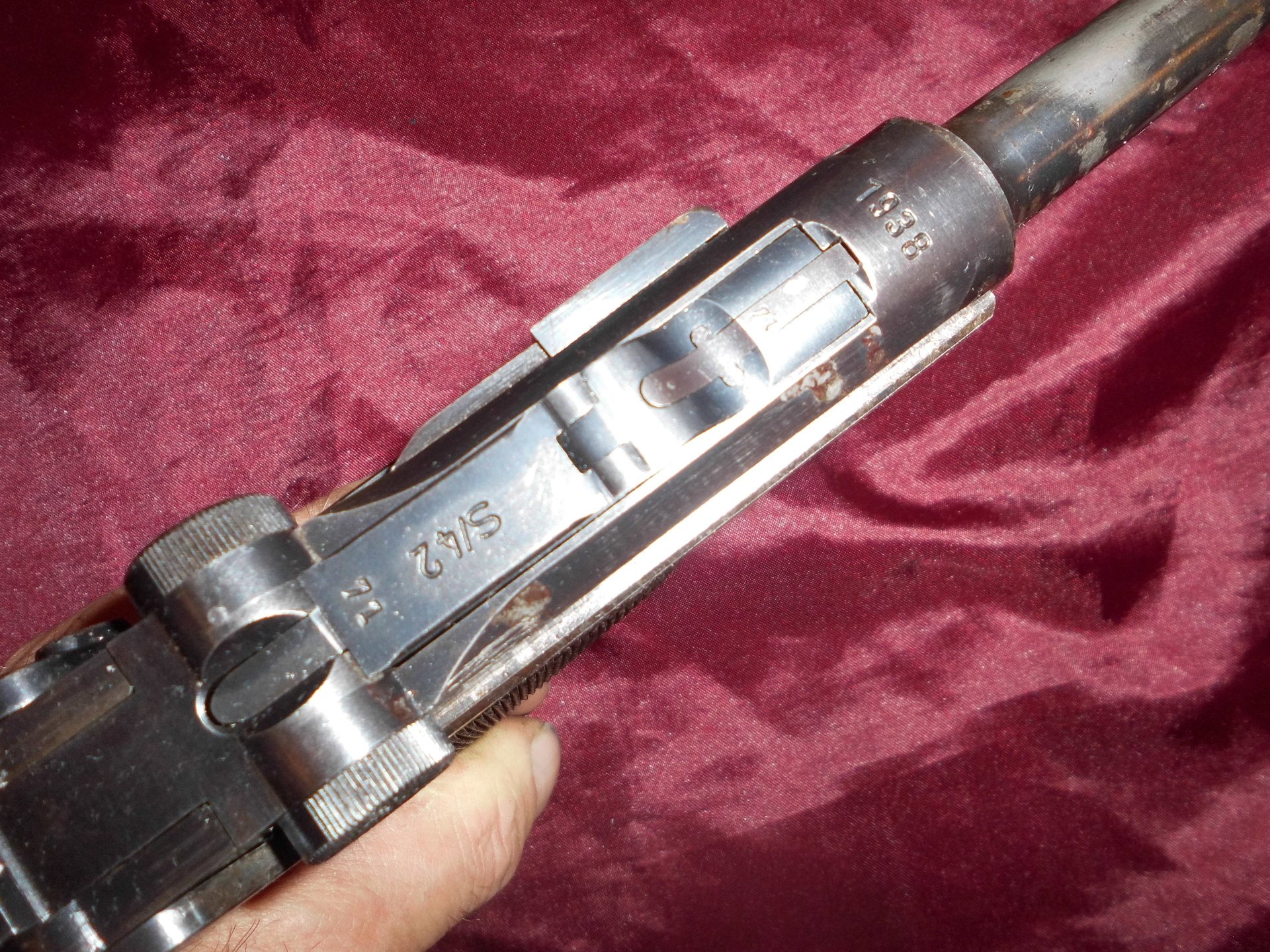TOP 1A P08 S42 Mauser 1938 9mm unbrerührt TOP TOP – Bild 3