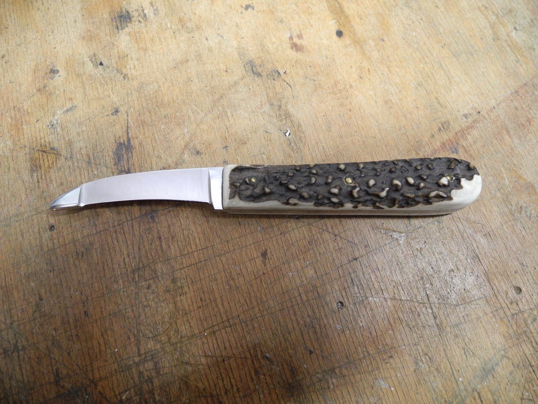 Aufbruchmesser, Jagdmesser, Hirschhorn, Messer – Bild 1