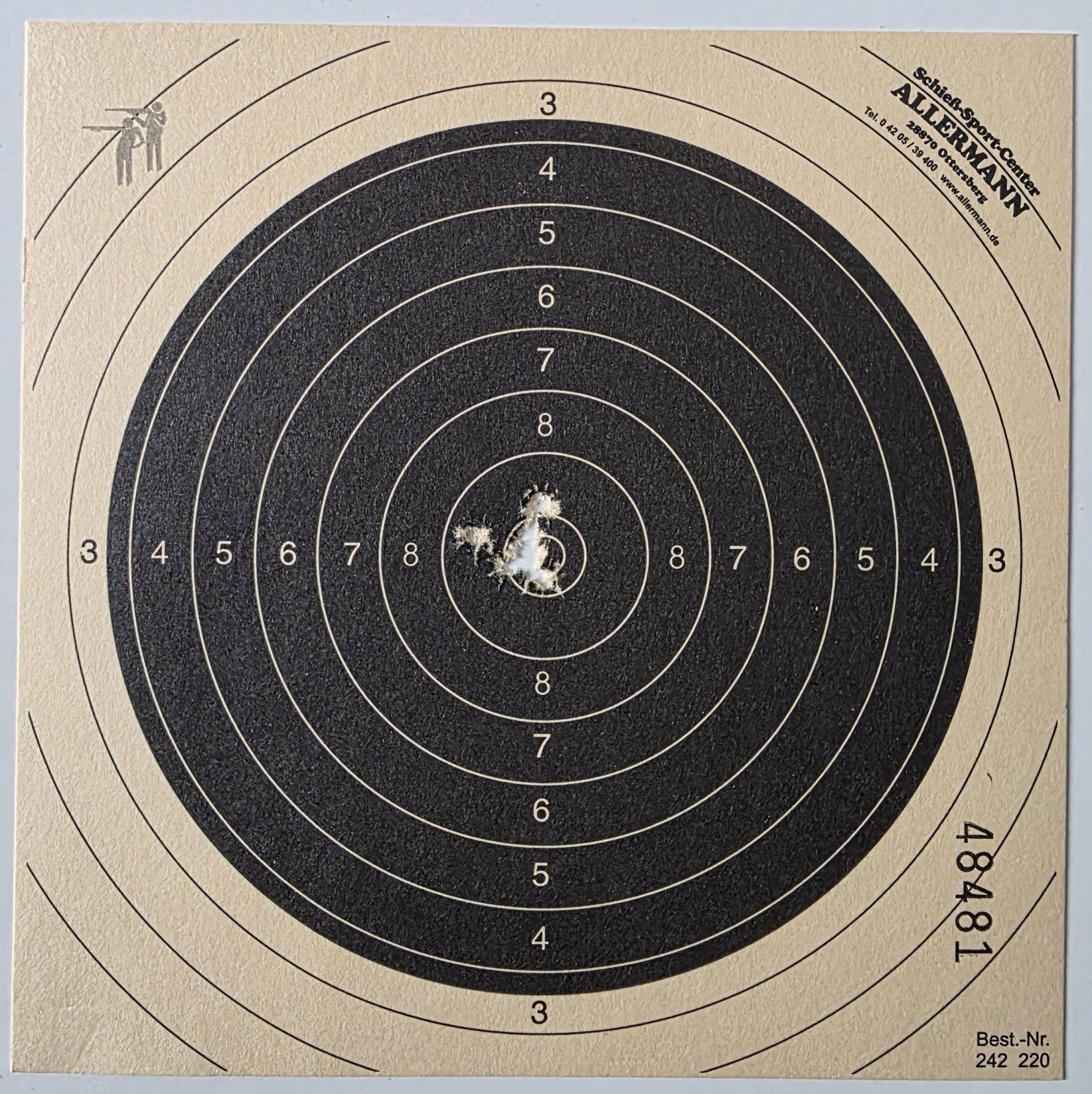 Anschütz Match 54 Modell 1408 .22lr inkl. Centra Korntunnel und Gehmann Korn verstellbar – Bild 3