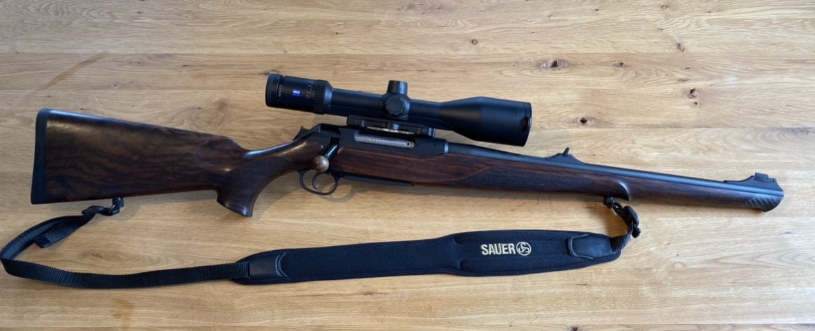 Sauer 404 Stutzen Kaliber .30-06 Spring. inkl. Sauer Gewehrriemen & Sauer Futteral – Bild 1