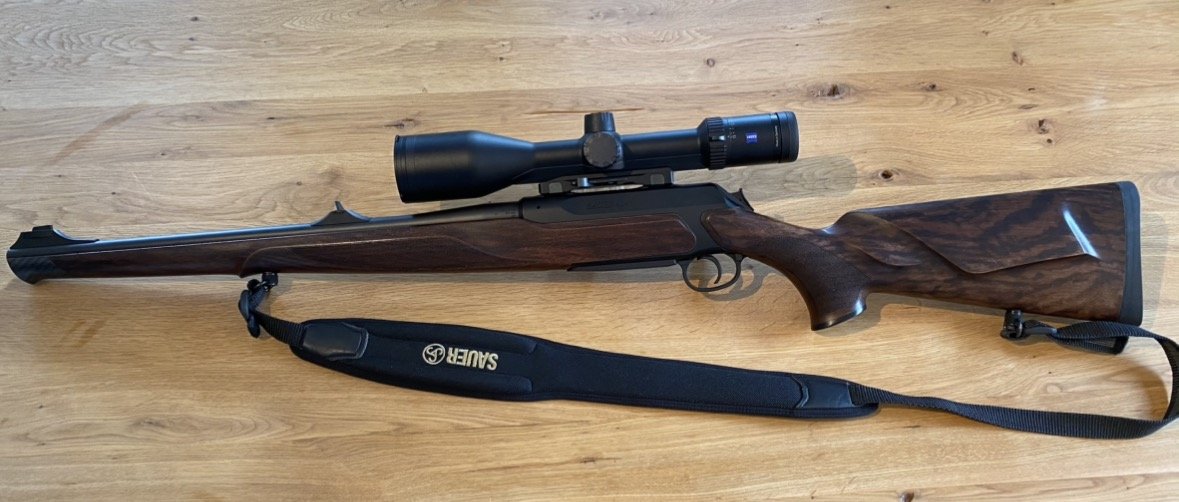Sauer 404 Stutzen Kaliber .30-06 Spring. inkl. Sauer Gewehrriemen & Sauer Futteral – Bild 3