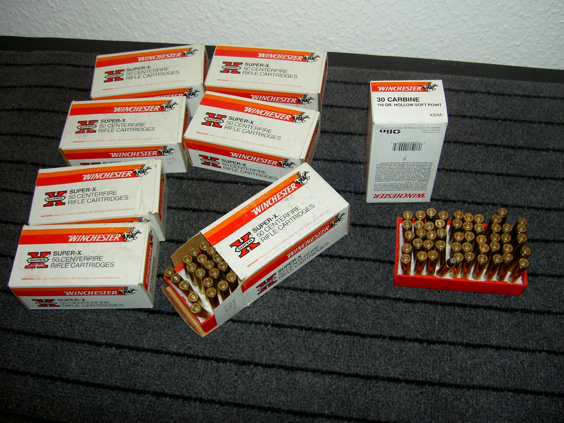 .30 Carbine .30M1 , .30carb. Hohlspitz munition 110gr. Winchester Super X Teilmantel 400 Schuss – Bild 1