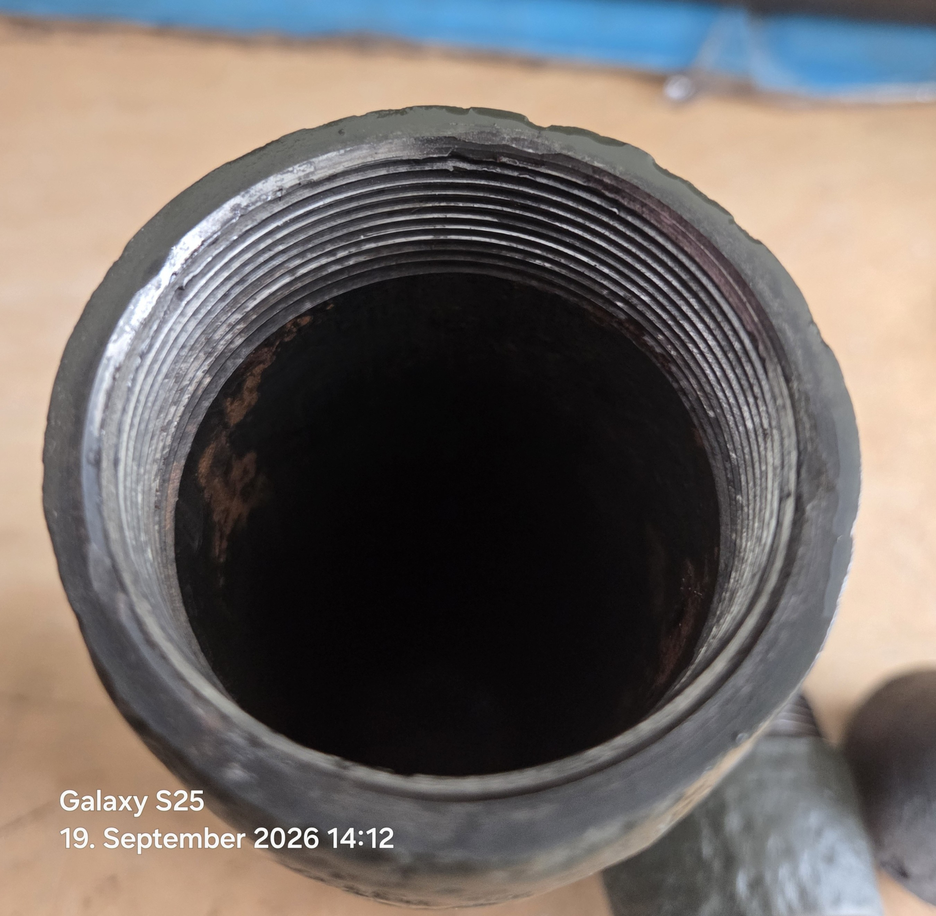 Deutsche 7 5 cm Feld Granate mit Zünder (Bombe Bodenfund Granate Zünder) – Bild 2