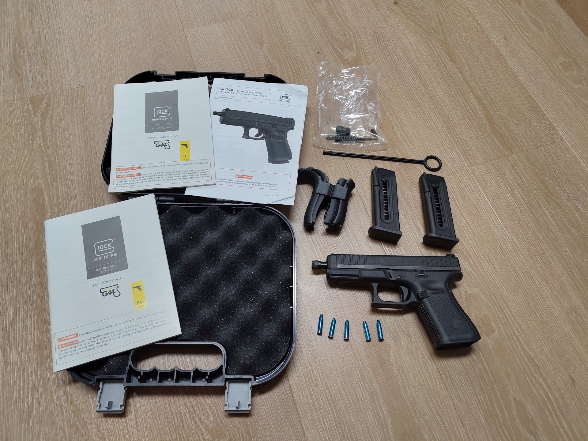 GLOCK 44 – .22 l.r. – nur 50 Schuss – mit Originalzubehör – Bild 2