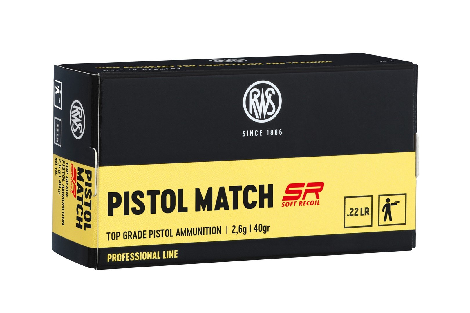 1.300 Schuss Muniton RWS Pistol Match SR in .22lr – Bild 1