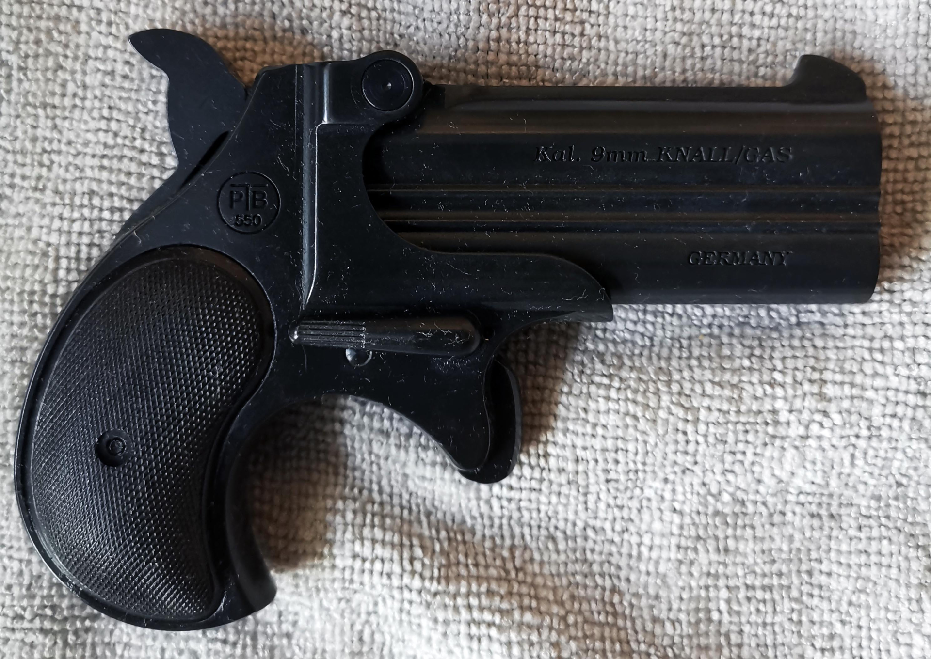 Noris (Röhm) Derringer Twinny, PTB 550, Kal.9mm PAK – Bild 3