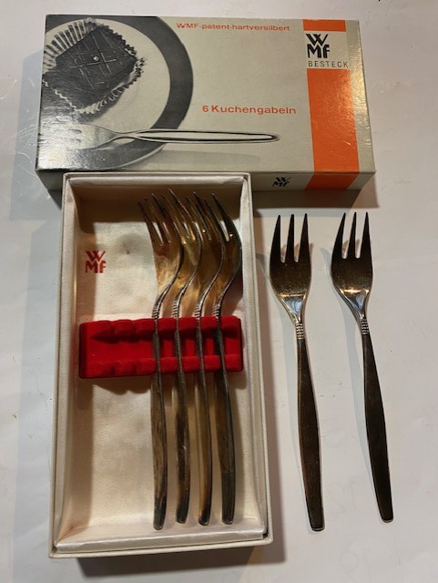 Besteck Set WMF Kuchen Gabel Silber No Messer Dolch – Bild 1