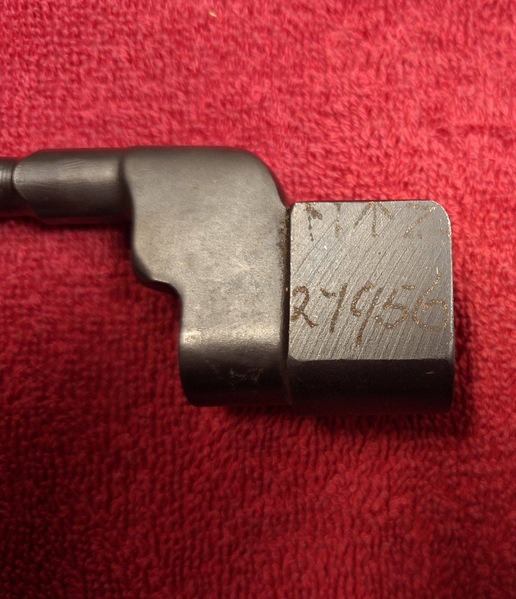 Britisches Enfield Spike Bajonett Nr. 4 MK II mit Scheide – Bild 3