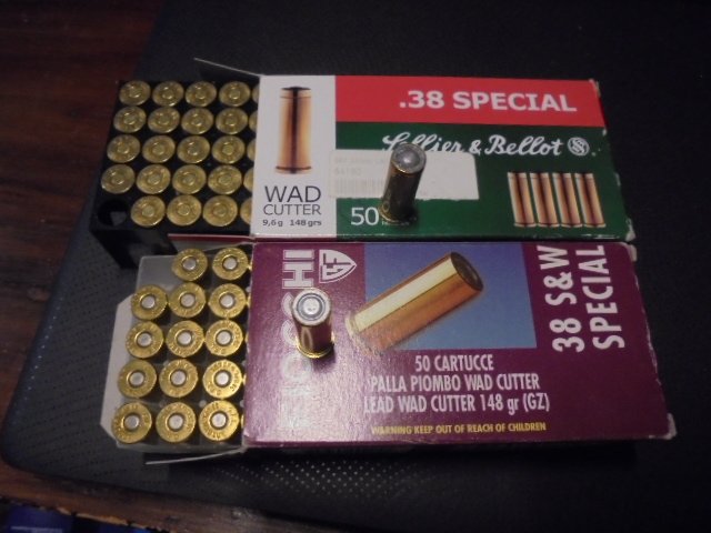 100 st. .38Special Wat Cutter, 9,6g,148gr,je 50st. FIOCCHI u. 50 S&B, Top Zustand trocken gelagert. – Bild 1