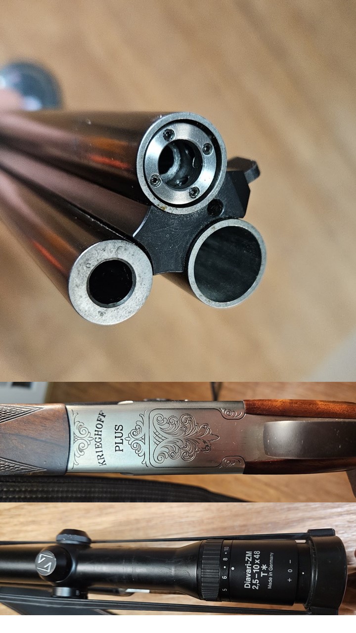 Krieghoff Drilling Modell Plus 20 TS ( Thermo Stabil ) Kaliber .30-06S - Zeiss Diavari ZM 2,5-10x48 – Bild 6