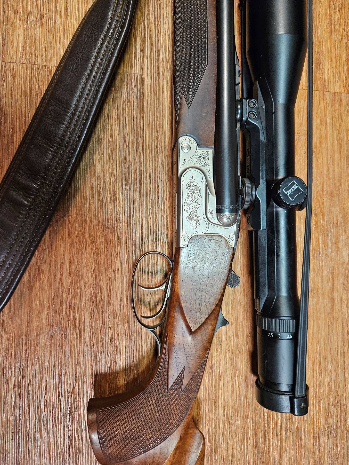 Krieghoff Drilling Modell Plus 20 TS ( Thermo Stabil ) Kaliber .30-06S - Zeiss Diavari ZM 2,5-10x48 – Bild 3