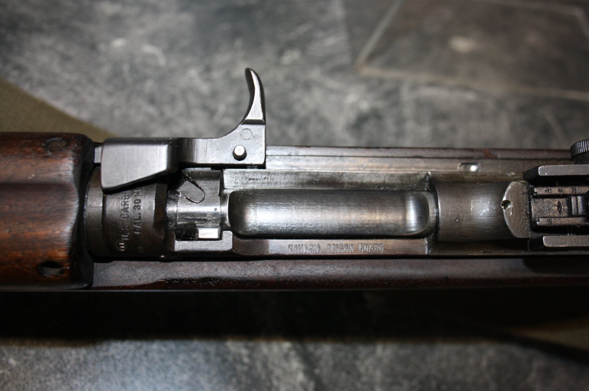 SLB Underwood U.S. Carbine Kal.30 MI von 1942 2. Weltkrieg dann Bavaria Prison Guard #2573796 – Bild 2