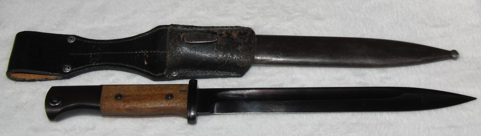 Seitengewehr K98 inklusive Leder Gürtelholsterung – Bild 6