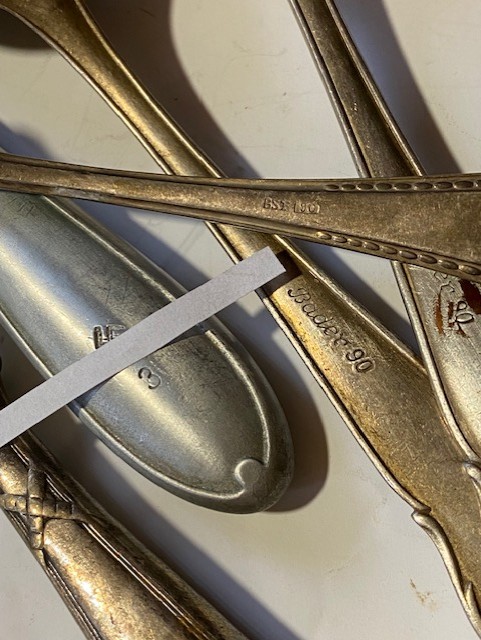 Dt.Reich WH Elite Kantine Besteck Messer Gabel Löffel WMF No Dolch Bajonett – Bild 3