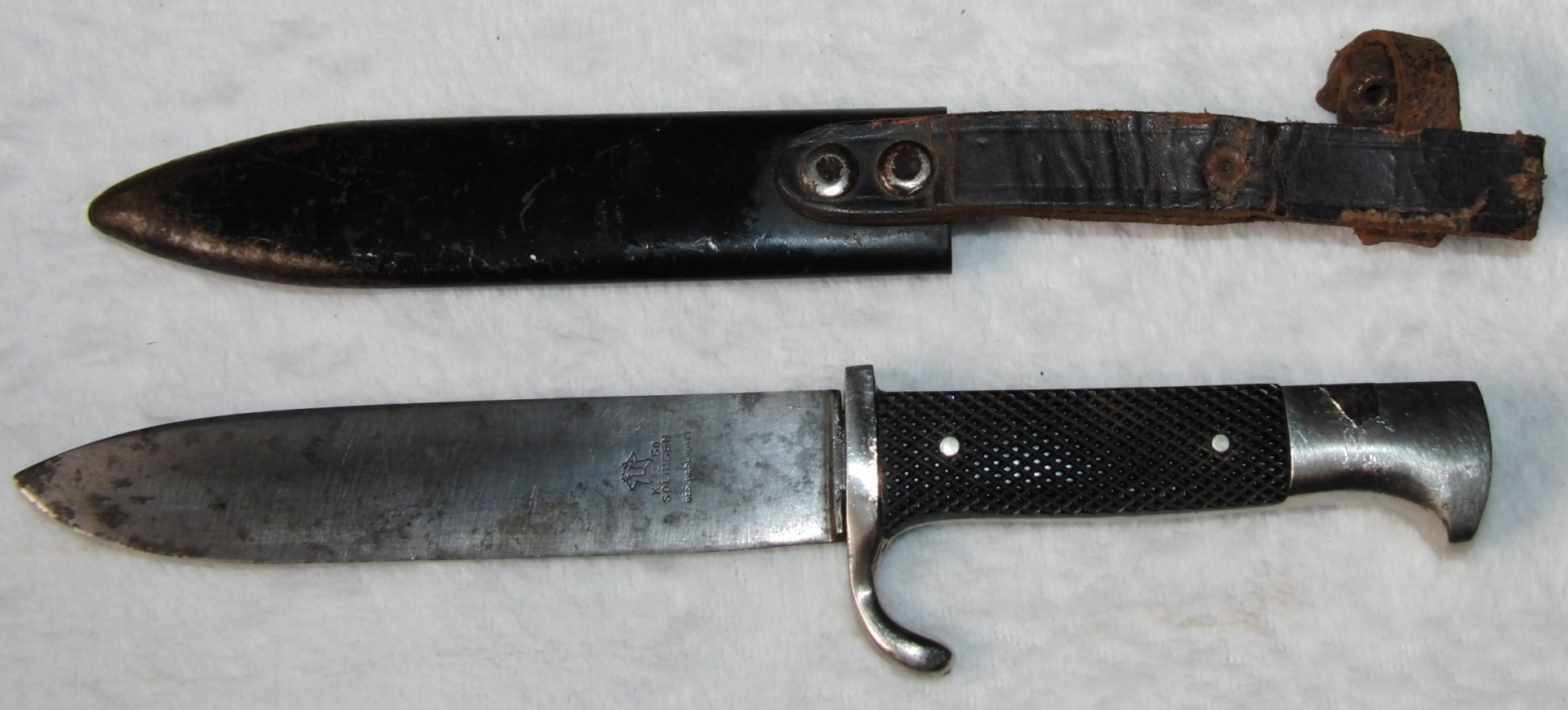 Historisches Fahrtenmesser H J K & CO Solingen – Bild 4
