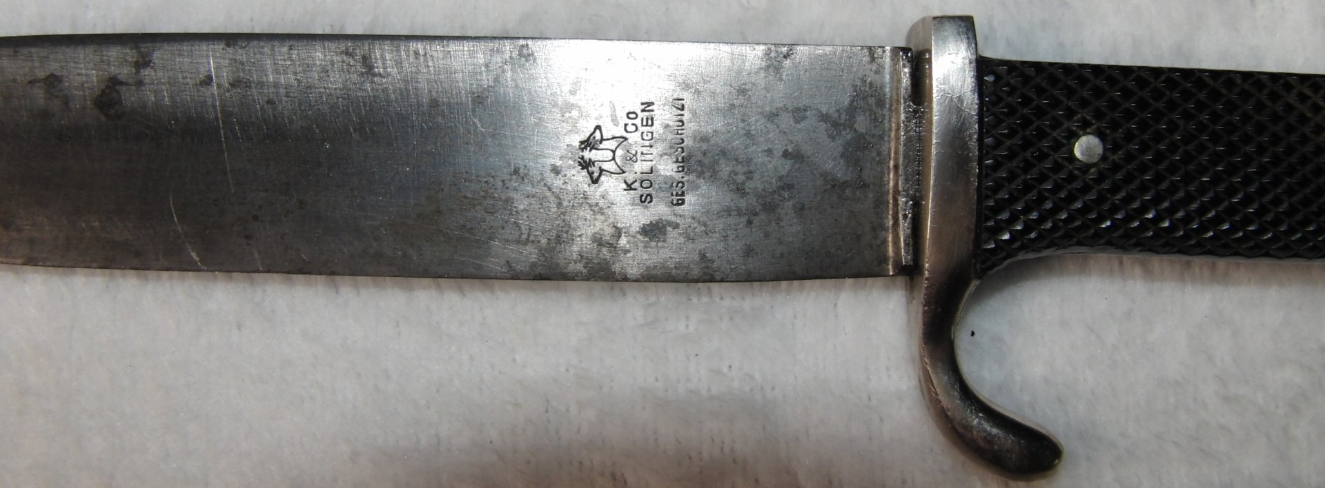 Historisches Fahrtenmesser H J K & CO Solingen – Bild 2