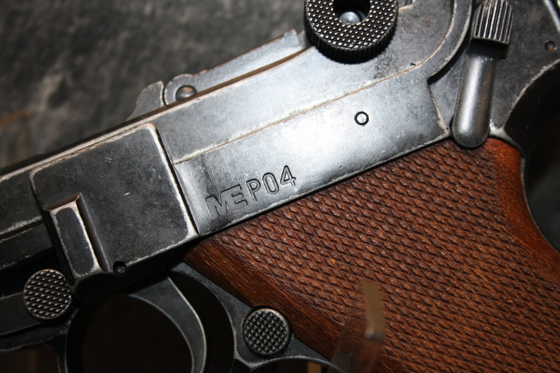 SRS-Pistole Melcher M04 (lange Pistole 08) Kal 9mm PAK – Bild 2