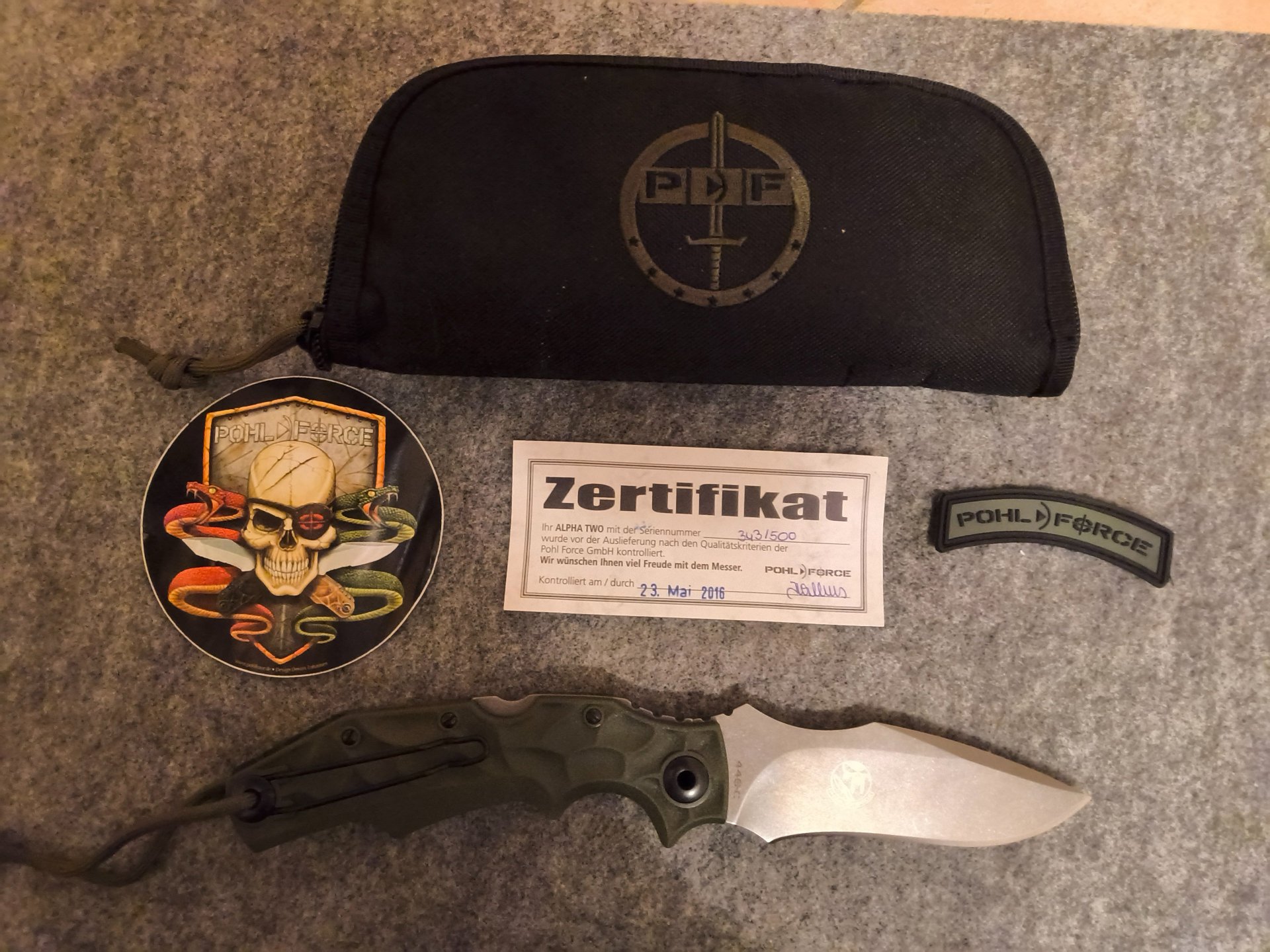 Pohl Force Alfa Two Messer – Bild 2
