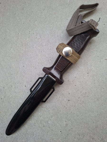 NVA KM66, 500 V, 2. Modell, Nr. 5201, Top Zustand, DDR Kampfmesser Bajonett, Solingen, SG84/98 – Bild 1