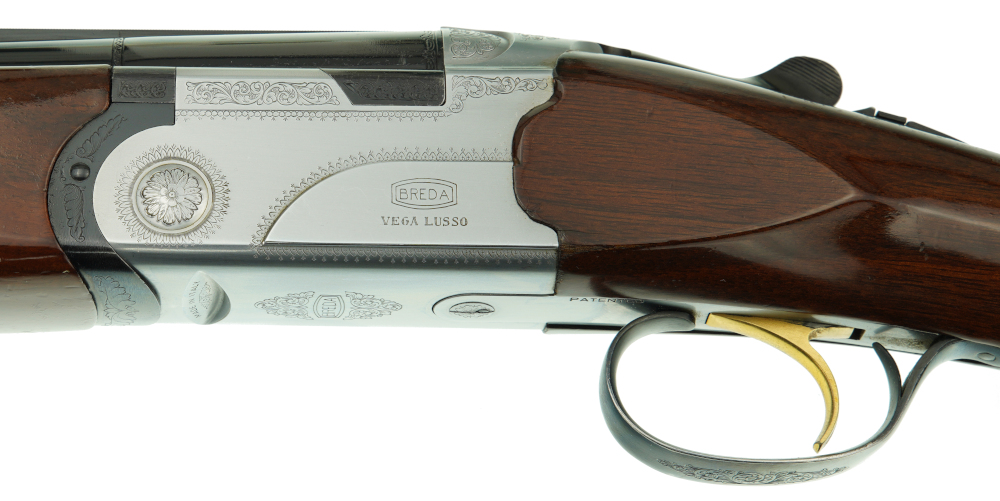 Bockflinte BDF Breda Vega de luxe / Vega lusso ( Beretta ) mit Einabzug Kal. 12/70 !! – Bild 1