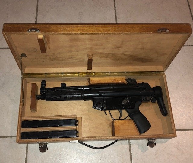 MP5 KOFFER HOLZ Transportkoffer H&K MP 5 A3 – Bild 1