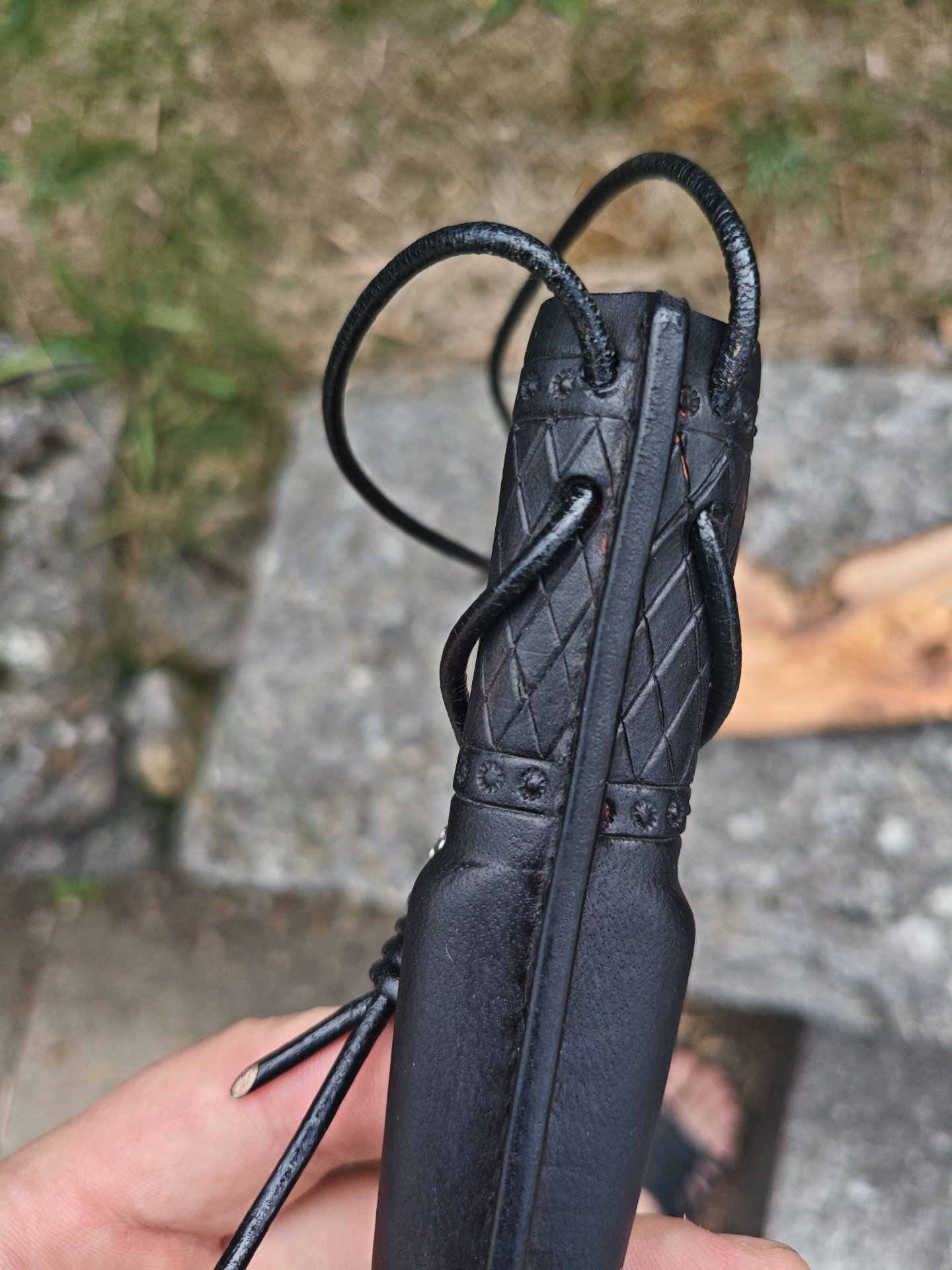 Handgemachtes Puukko / Messer im finnischen Stil – PMD550 (63 HRC) in rostfreiem Damast – Bild 4