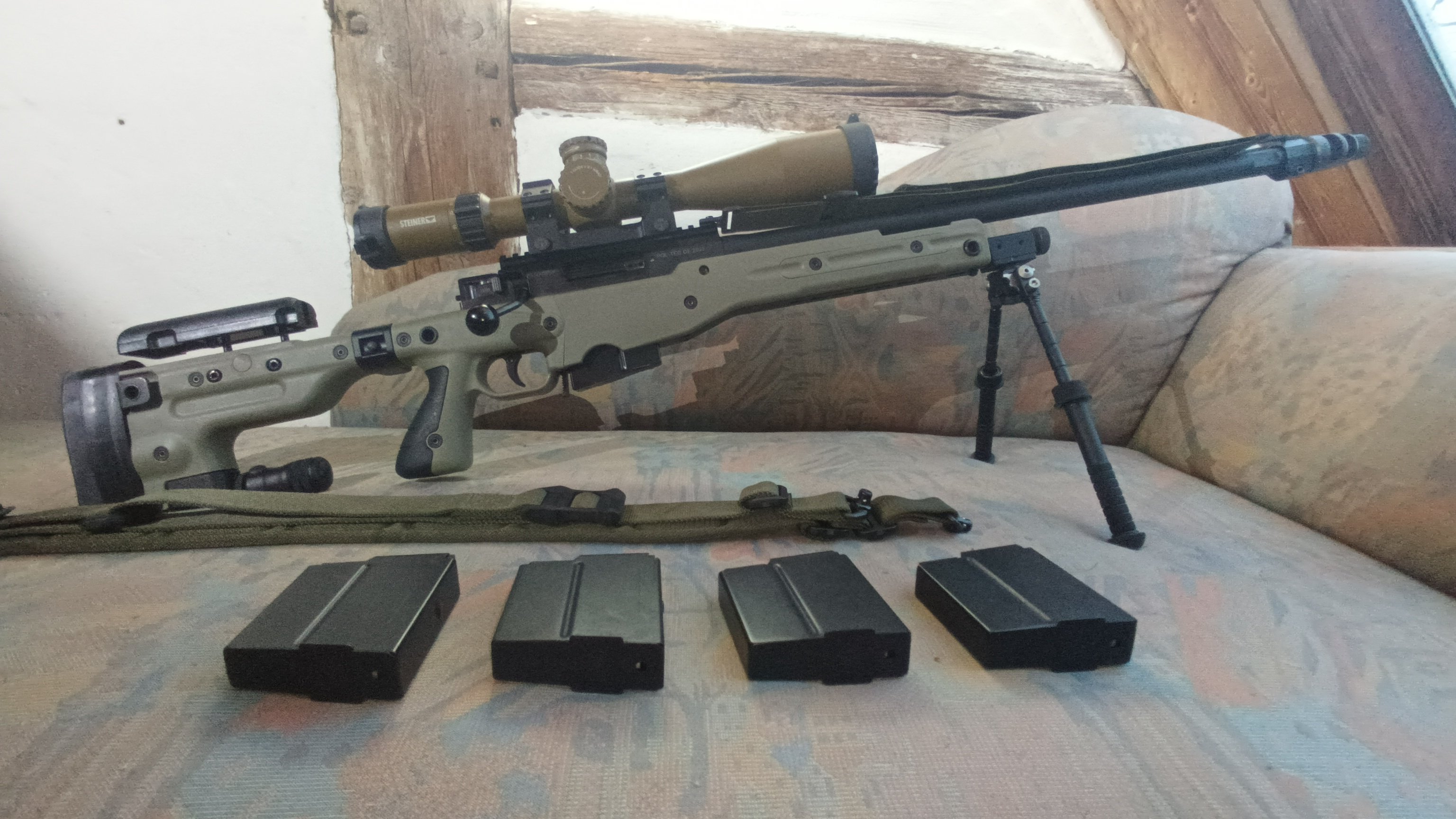 Accuracy International AT, .308, Klappschaft, Steiner ZF und Zubehör! Quasi geklontes kleines G22 – Bild 1