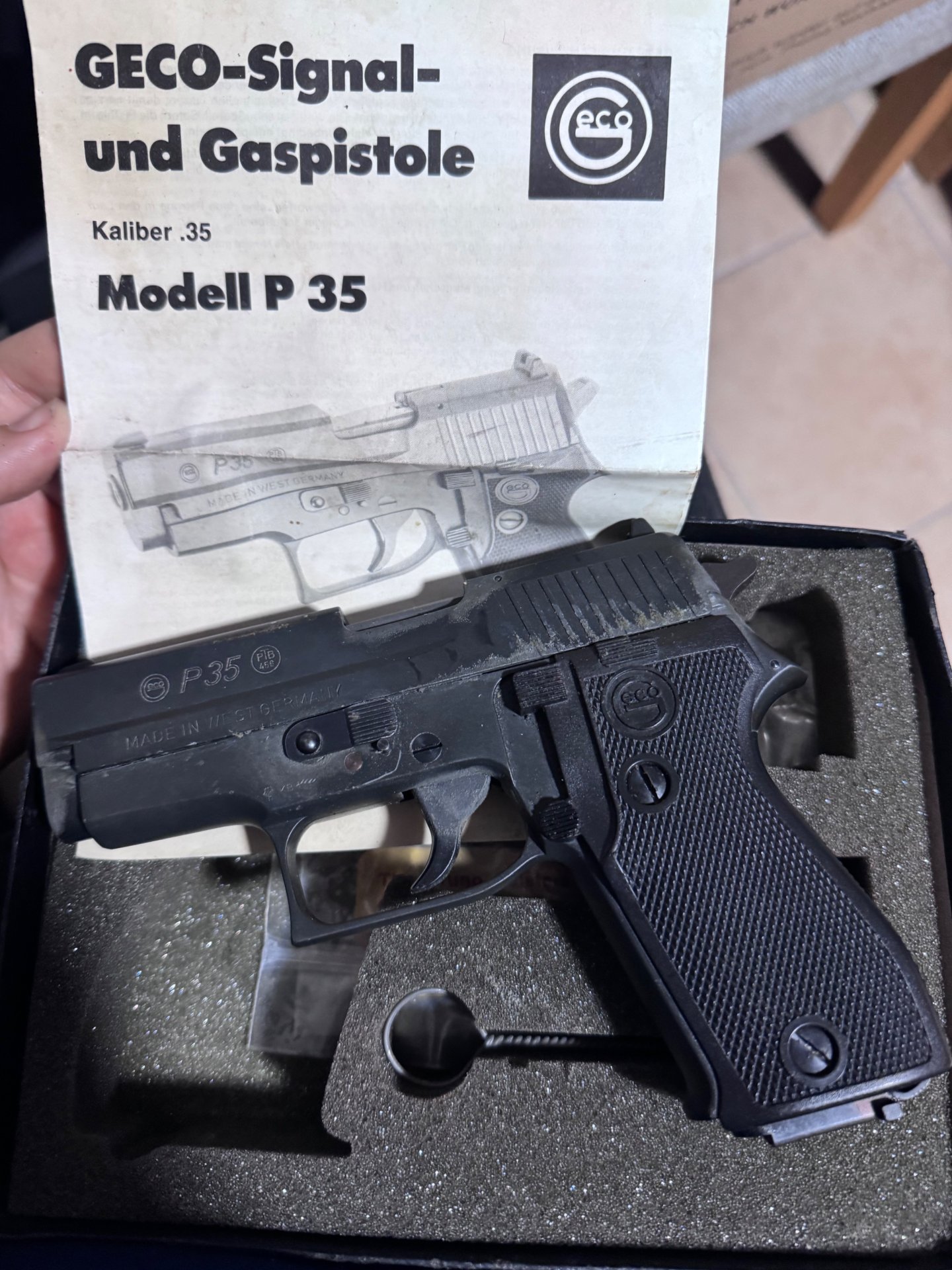 Geco P35 Schwarz von Dynamit Nobel .35 pak Gaspistole – Bild 1