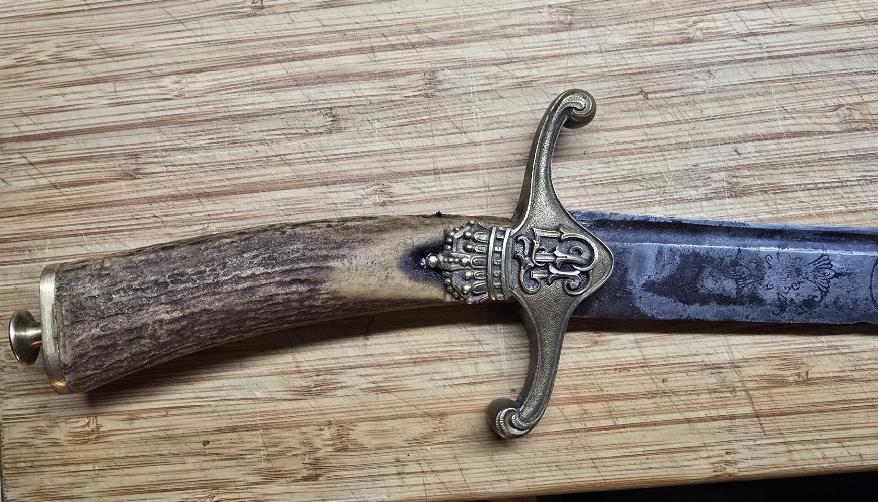 Kaiserliche Jagdplaute/Jagdsäbel XIX. Jhdt – Bild 3