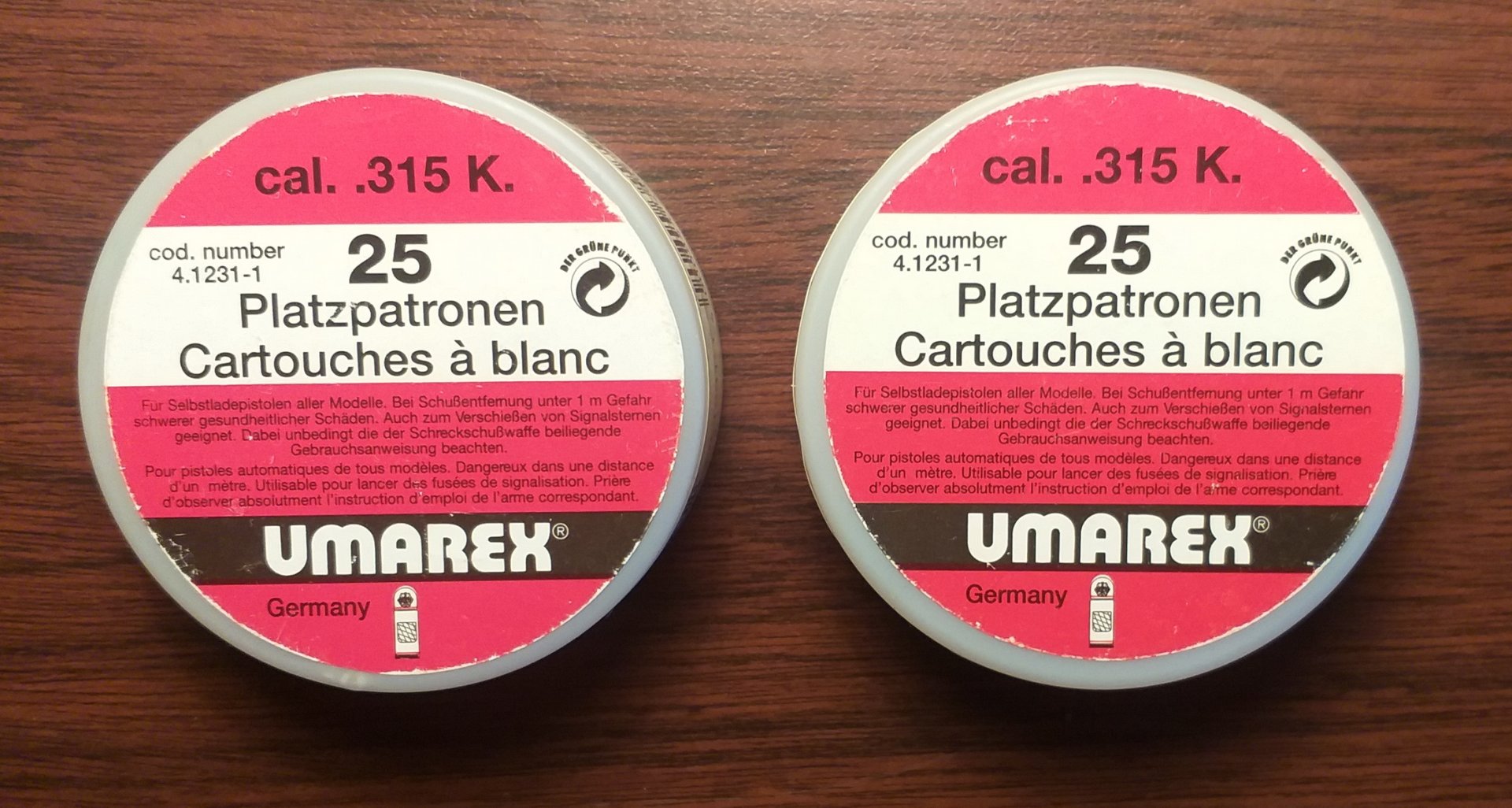 50 Platzpatronen Kaliber .315 K – Bild 1