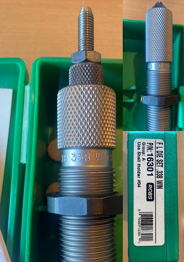 RCBS Vollkalibrier Matrizensatz Kal. 338 Win Mag – Bild 2