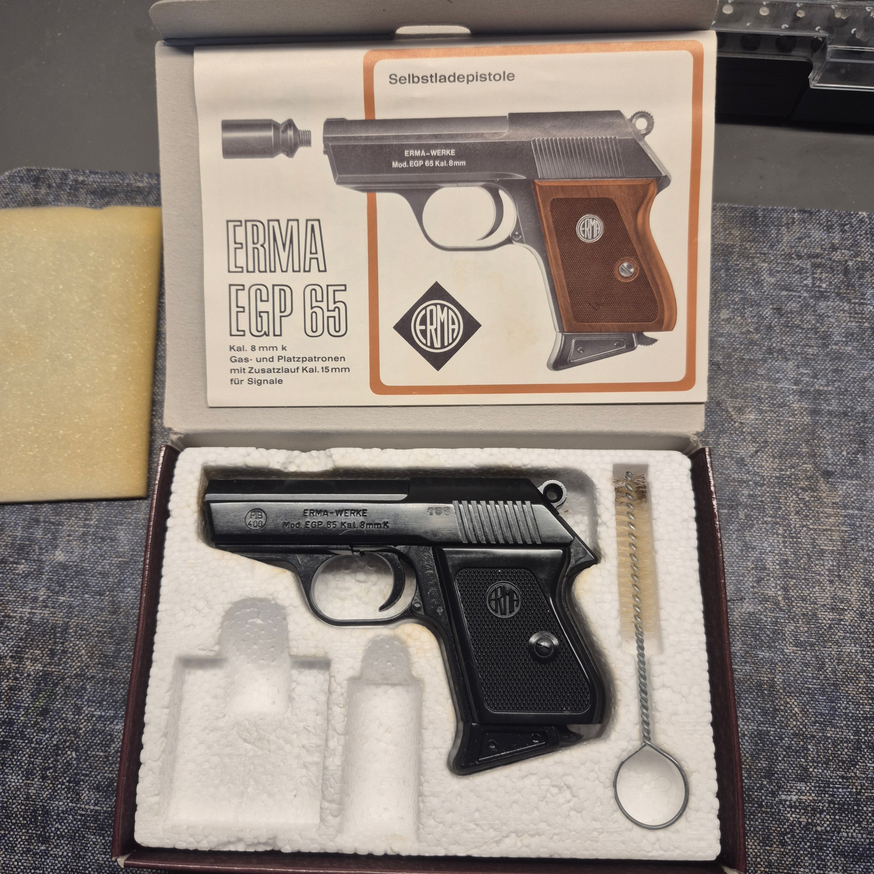 Erma Mod. EGP 65 Schreckschusspistole im Kaliber 8mmK – Bild 1