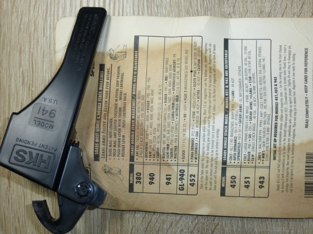 HKS Magazine Speed Loader Model 941 Beretta, S&W, Walther….. – Bild 2